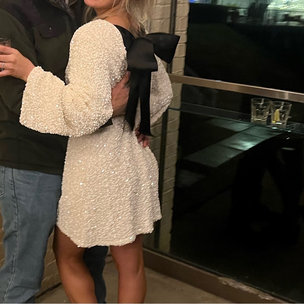 H&M Bow Sequin Dress